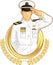 Military Officer in Salute Gesture