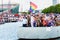 Military participate in demonstration for protection of human rights, free gender - lesbian, gay, bisexual, transgender, queer