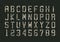 Military pixels camo font