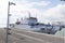 Military radar ship anchored in Catania dock