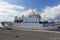Military radar ship anchored in Catania dock