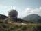 Military Radar Station in a Remote Landscape