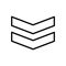 Military rank icon flat vector template design trendy
