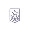 Military rank icon, line