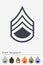 Military Ranks and Insignia. Stripes and Chevrons of Army