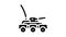 military robot glyph icon animation