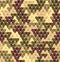 Military romantic seamless pattern of heart khaki