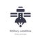 military satellites icon. isolated military satellites icon vector illustration from army and war collection. editable sing symbol