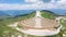 Military shrine -Bassano del Grappa from above