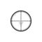 Military sniper rifle scope collimator sight icon