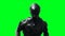 Military space soldier animation. Phisical, motion blur. Realistic 4k green screen animation.