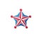 Military Star emblem, victory award symbol. Heraldic Coat of Ar
