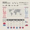 Military strategy map. Vector infographic