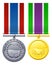 Military style medals