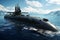 Military submarine. Generate Ai
