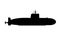 Military Submarine Silhouette Icon Army Ship Weapon