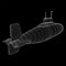 Military submarine vector