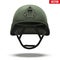 Military tactical helmet green color