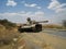 A military tank of the Ethiopian army in the northern province of Tigray. Armed conflict in Ethiopia. Tigray.