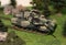 Military tank model.