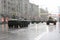 Military technics in the center of Moscow