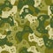 Military texture from gaming joysticks. Army seamless pattern ga