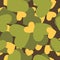 Military texture for love. Camouflage army seamless pattern from