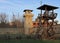 Military towers of the former Red cross concentration camp