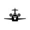 Military transportation plane icon vector