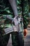 Military troop with long refle arm gun use for war and battle th