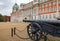 Military trophy Turkish cannon at Horse Guards Parade Whitehall