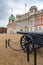 Military trophy Turkish cannon at Horse Guards Parade Whitehall