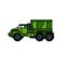 Military truck. Army transport. Transportation of cargo and ammunition.