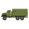 Military truck green industrial army transportation side view vector illustration.