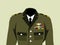Military uniform with high officer rank insignia