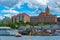 Military vessels in the port of Goteborg, Sweden