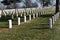 Military Veteran Graves in Jefferson Barracks National Cemetery On a Winter Day