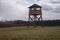 Military watchtower in a concentration camp