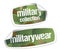 Military wear collection stickers