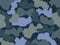 Military winter decorative knitting camouflage. Khaki pattern. Greeting card. Vector illustration