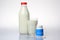 Milk Bottle and Calcium Pills