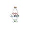 Milk bottle talented gamer mascot design play game with controller