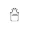 Milk canister line icon