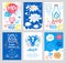 Milk card, logo. Print card for dairy, agriculture, shops, a milk bar.