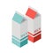 Milk Carton Packages Composition