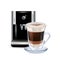 Milk coffee and coffee machine isolated