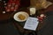 Milk and cookies for Santa and a letter asking for a big brother