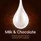 Milk drop and black chocolate wallpaper