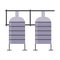 Milk factory tanks for dairy pasteurization - metal reservoirs with pipe