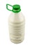 Daily milk filled in a hygienic environment. Daily milk. Milk plastic bottle isolated on white.